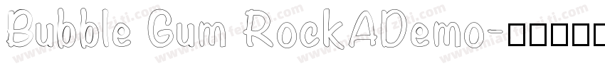 Bubble Gum RockADemo字体转换